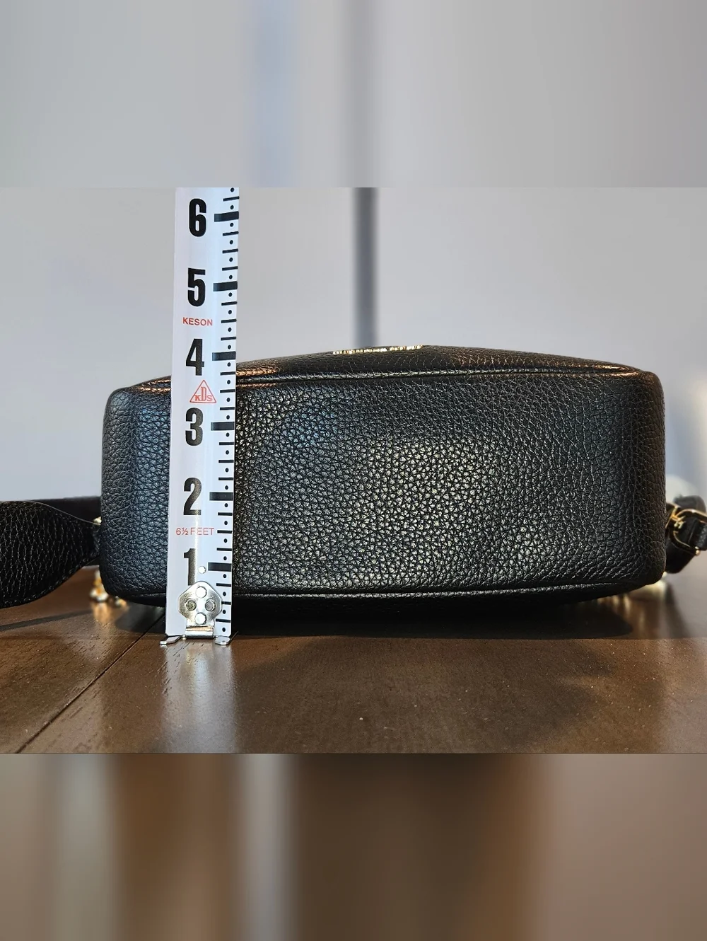 Michael Kors Bryant Medium Double Zip Camera Crossbody in Black Leather